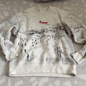 Abercrombie & Fitch Beige Winter Aspen Scene Sweater